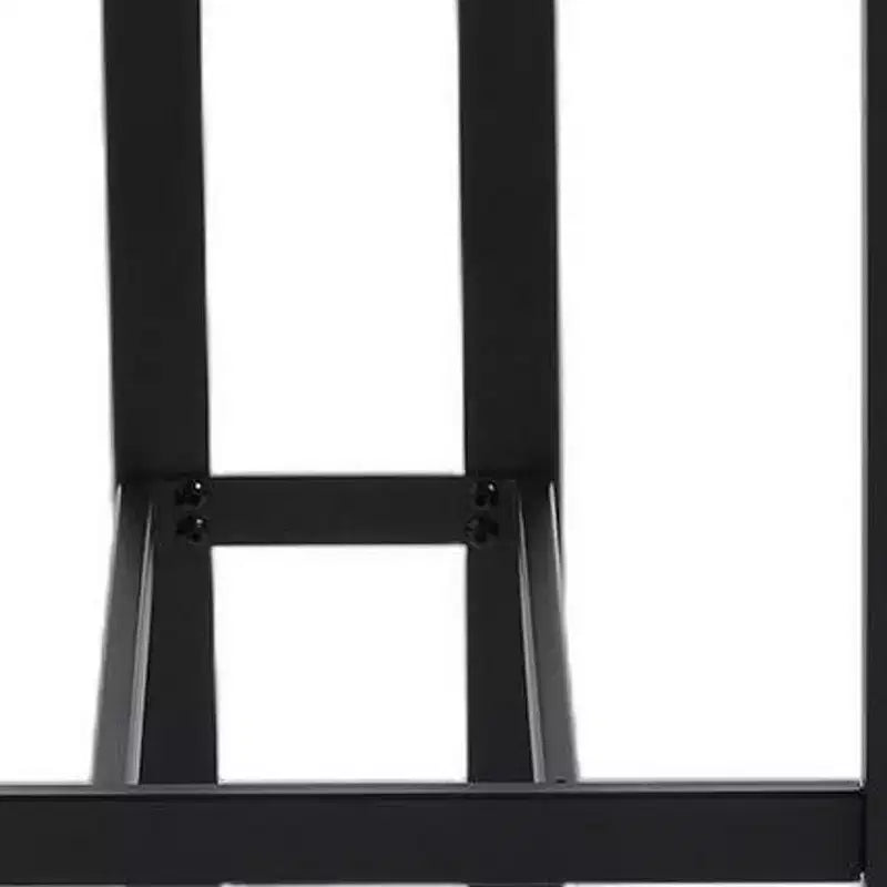 Sgabelli da bar da 26" con altezza da bancone in tessuto bianco e nero e metallo