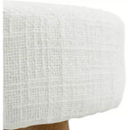 Sgabello Jasper in Tessuto Bouclé Color Crema