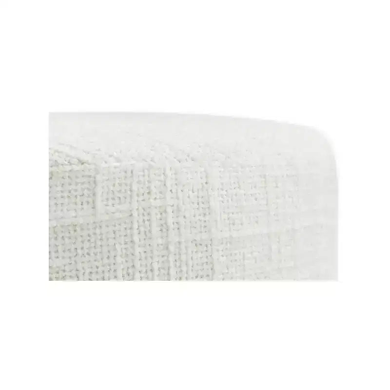 Sgabello Jasper in Tessuto Bouclé Color Crema