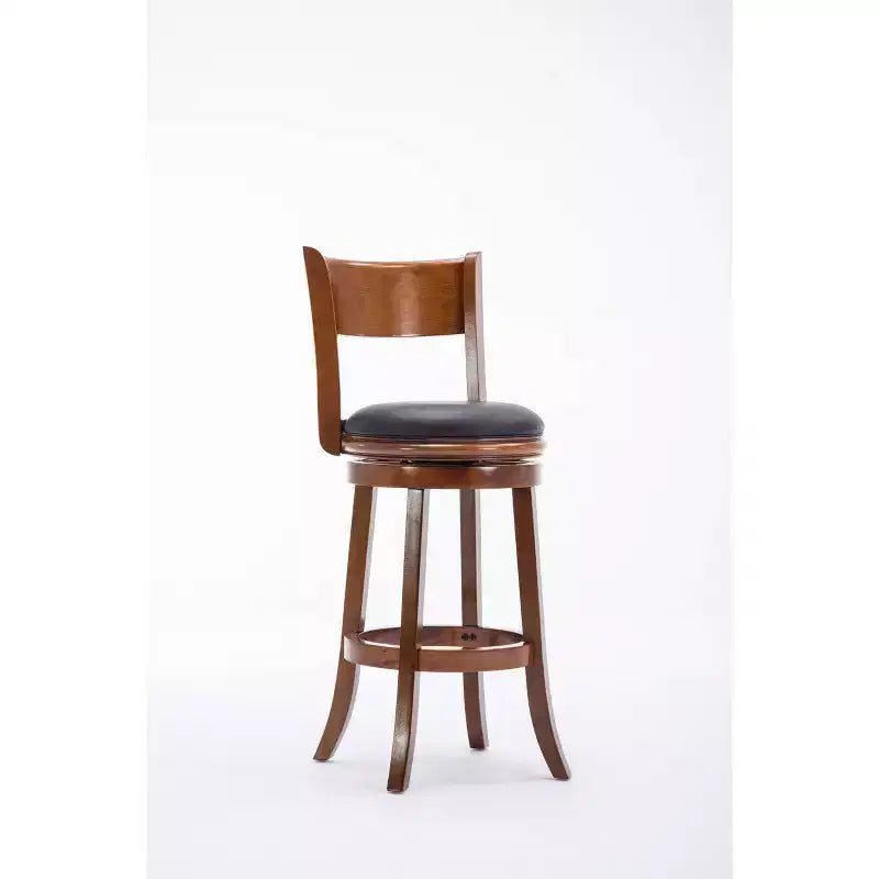 Palmetto Swivel Hardwood Barstool Walnut - Boraam