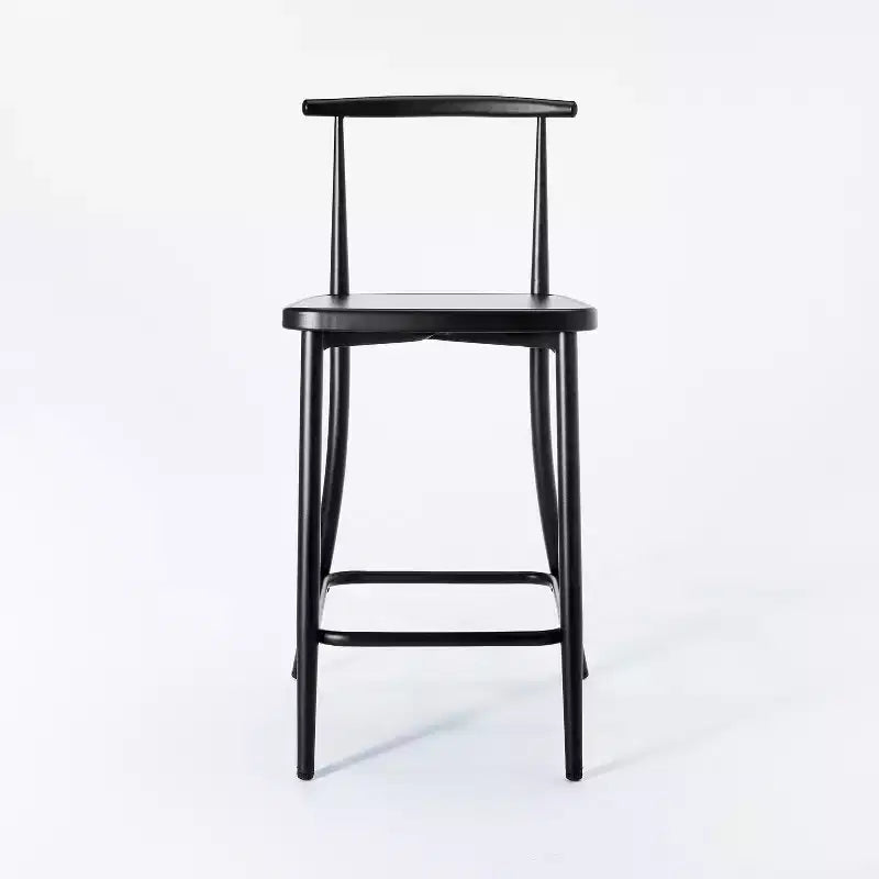 Sgabello da bar Northwood Metal Cafe altezza bancone nero: design elegante e moderno