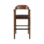 Sgabello fisso Rasmus: 29", similpelle, legno ecologico, altezza fissa