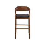 Sgabello fisso Rasmus: 29", similpelle, legno ecologico, altezza fissa