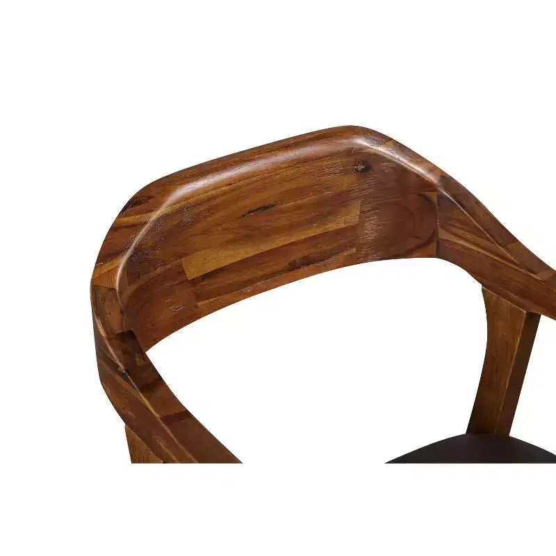 Sgabello fisso Rasmus: 29", similpelle, legno ecologico, altezza fissa