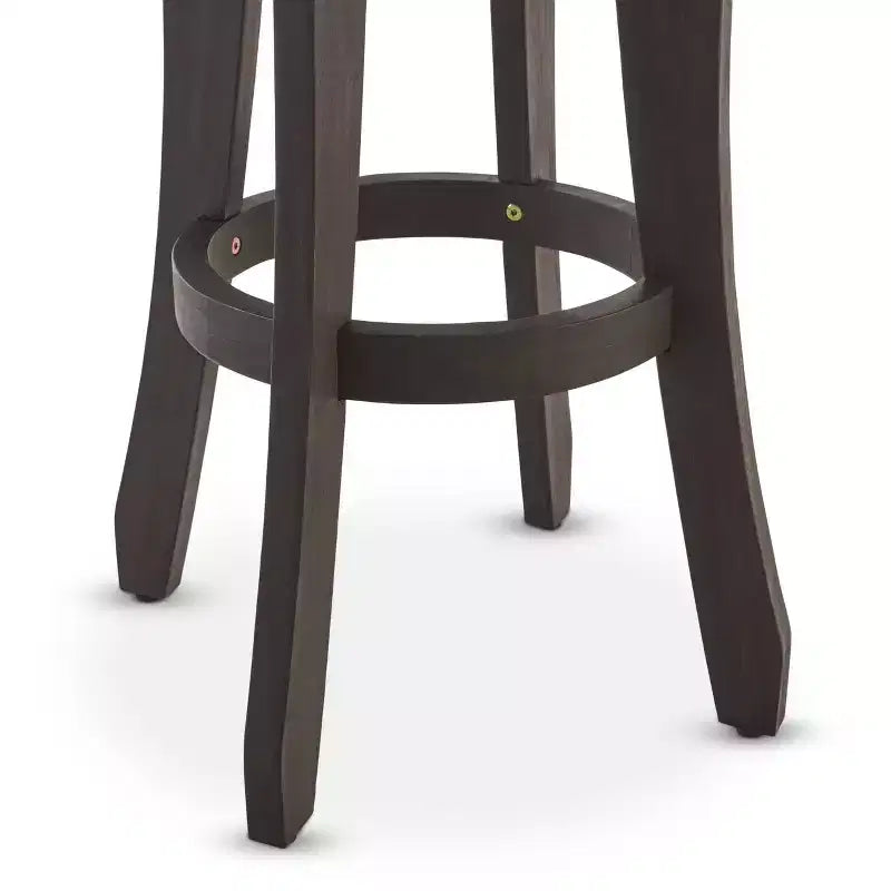 Sgabelli Ruthie Acacia Grigio Scuro: Altezza Fissa 76 cm, Design Senza Schienale