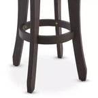 Sgabelli Ruthie Acacia Grigio Scuro: Altezza Fissa 76 cm, Design Senza Schienale