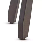 Sgabelli Ruthie Acacia Grigio Scuro: Altezza Fissa 76 cm, Design Senza Schienale
