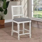 Sgabelli da bar Cambrien in stile rustico ad altezza bancone con sedute imbottite