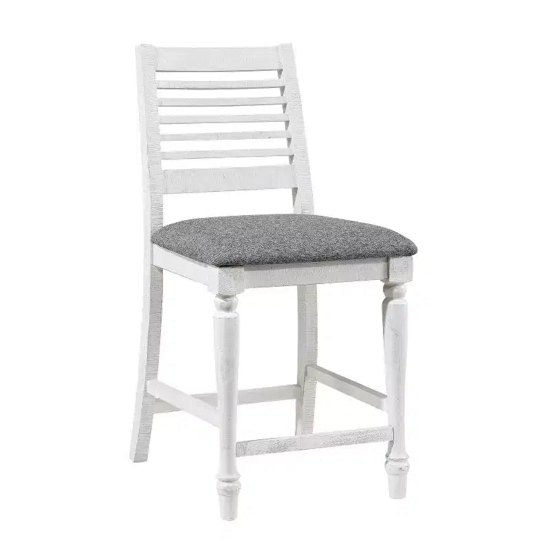 Sgabelli da bar Cambrien in stile rustico ad altezza bancone con sedute imbottite