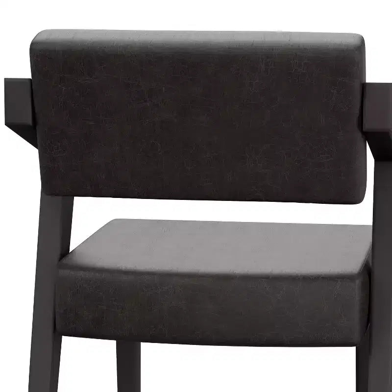 Sgabello da bar Snyder altezza bancone nero/grigio