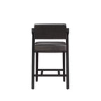Sgabello da bar Snyder altezza bancone nero/grigio