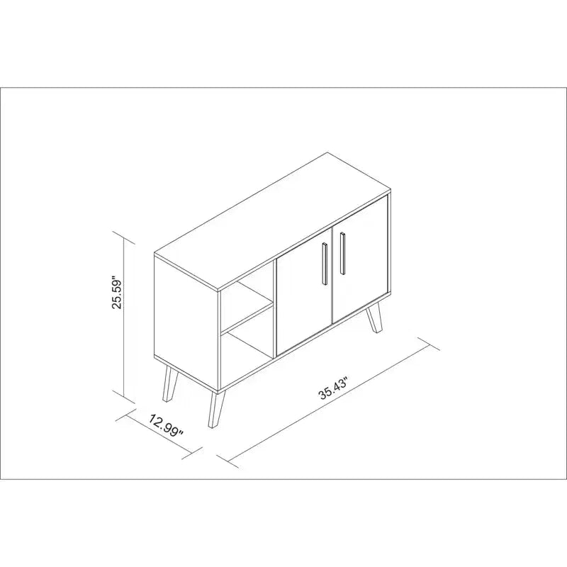 35,43" Credenza Amsterdam Bianca