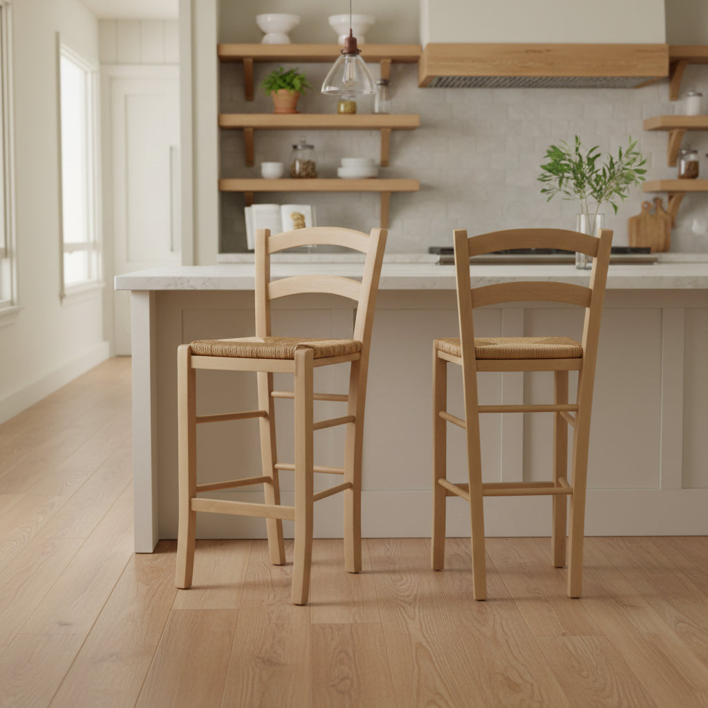 Set of 2 Emilo Counter Height Barstools - Linon