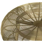 Sgabello da bar contemporaneo in filo intrecciato Addison color oro