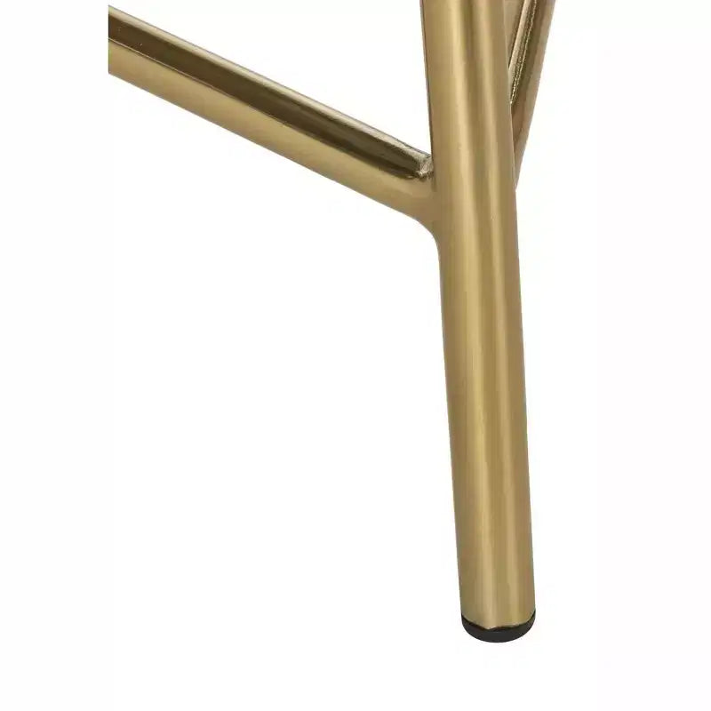 Sgabello da bar contemporaneo in filo intrecciato Addison color oro