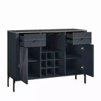 Mobile bar da 42" con motivo a trama e piano d'appoggio effetto marmo