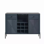 Mobile bar da 42" con motivo a trama e piano d'appoggio effetto marmo