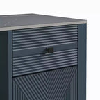 Mobile bar da 42" con motivo a trama e piano d'appoggio effetto marmo