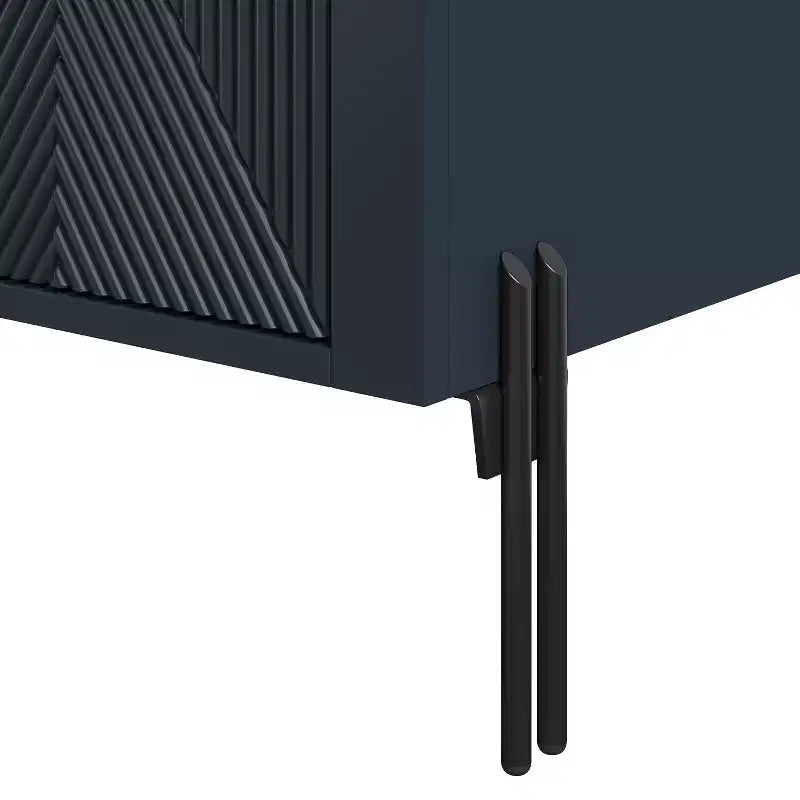 Mobile bar da 42" con motivo a trama e piano d'appoggio effetto marmo