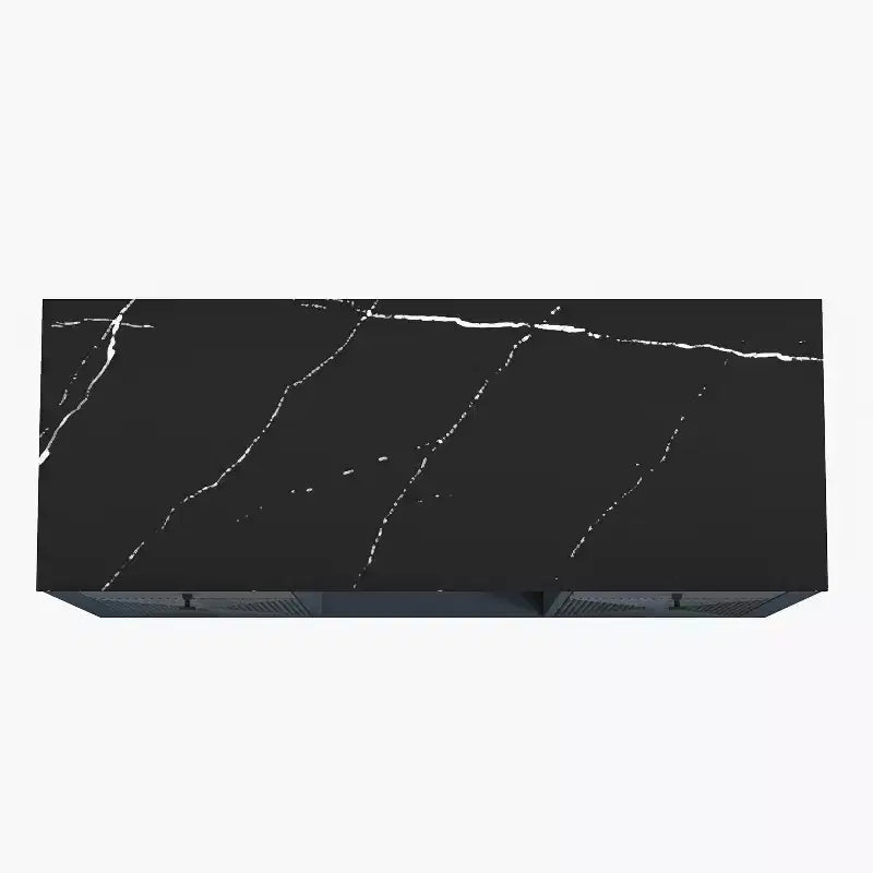 Mobile bar da 42" con motivo a trama e piano d'appoggio effetto marmo