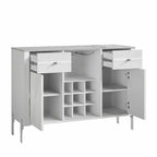 Mobile bar da 42" con motivo a trama e piano d'appoggio effetto marmo