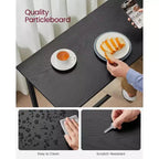 Tavolo stretto e lungo, da cucina e sala da pranzo, alto da pub, robusta struttura in metallo, design industriale, 40 x 120 x 90 cm