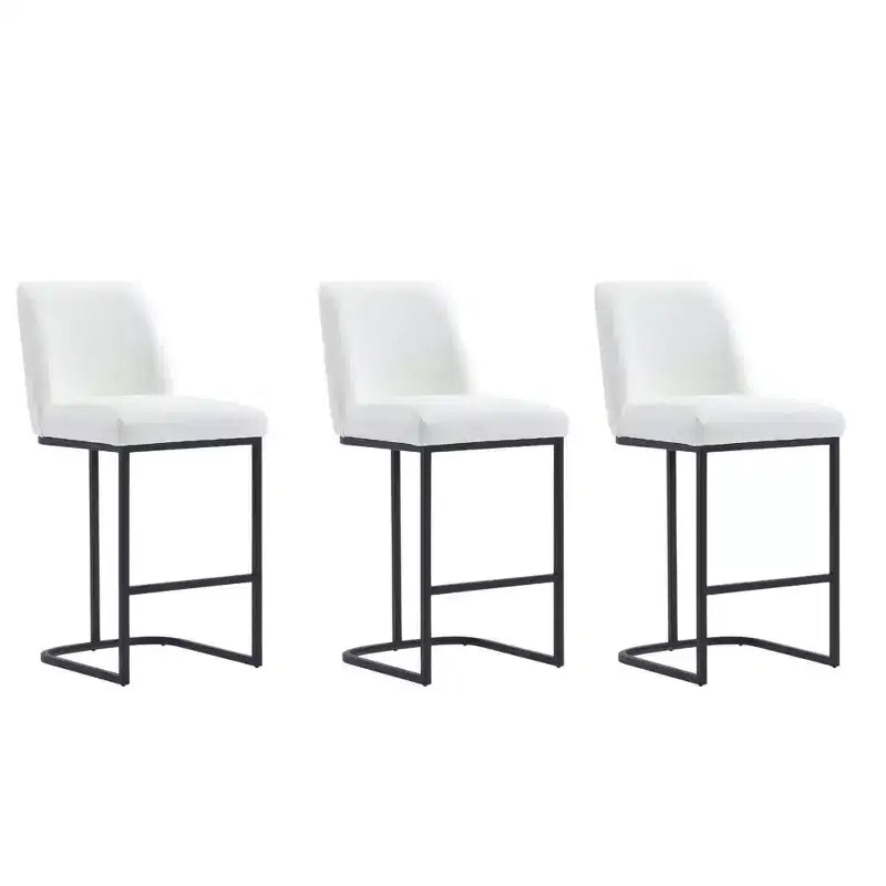 Manhattan Comfort Set of 3 Serena Counter Height Barstools